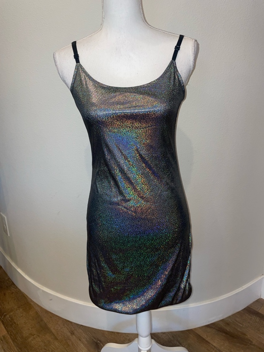 Holographic Slip Dress